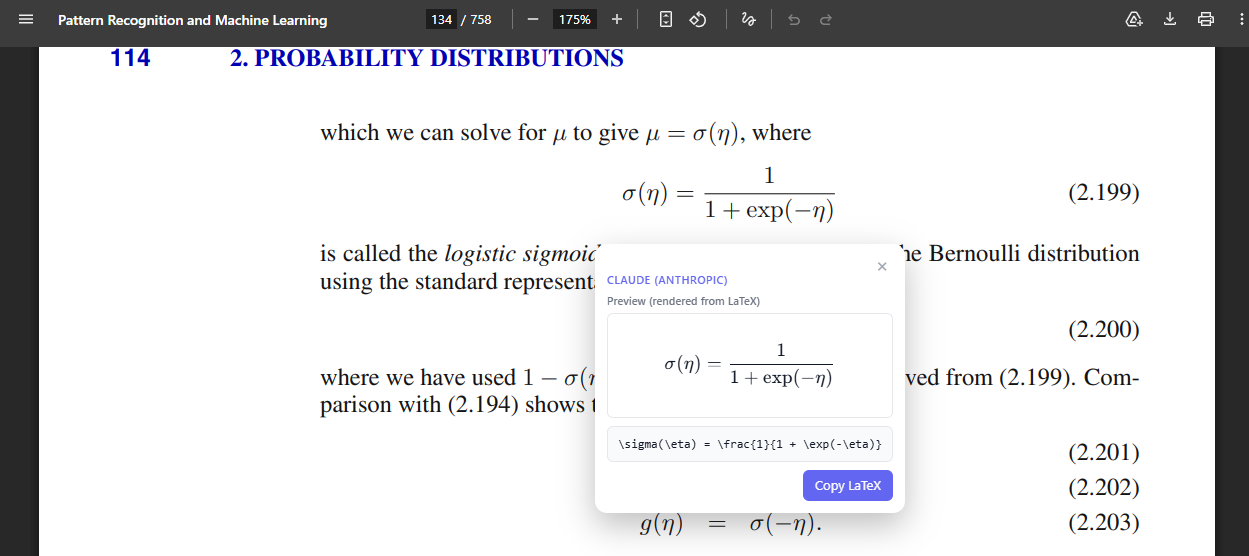 LaTeX Snip Screenshot 3